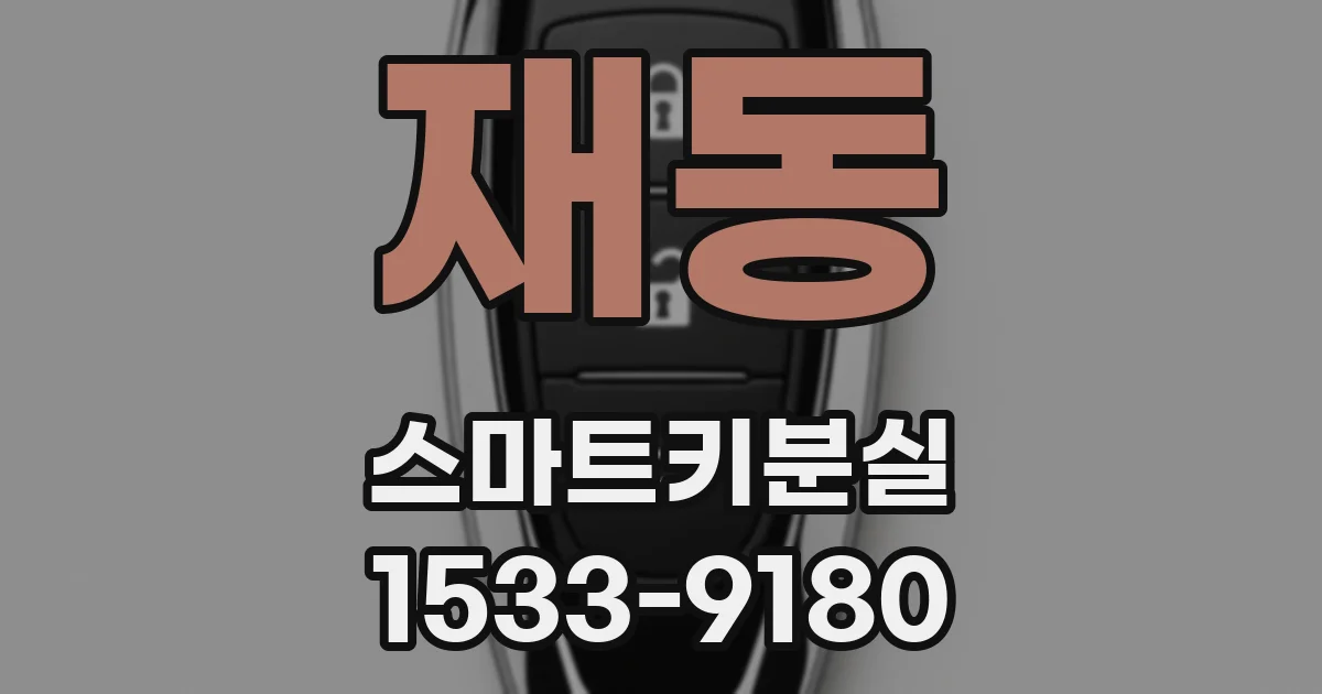 재동 스마트키분실