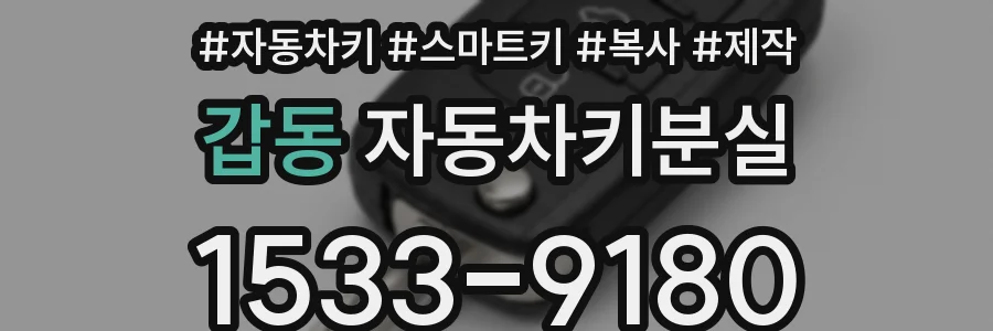 갑동 자동차키분실