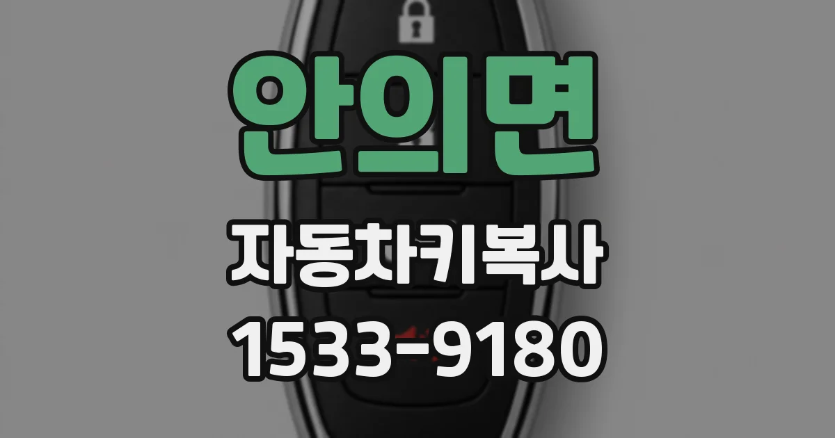 안의면 자동차키복사