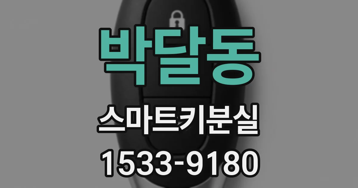 박달동 스마트키분실