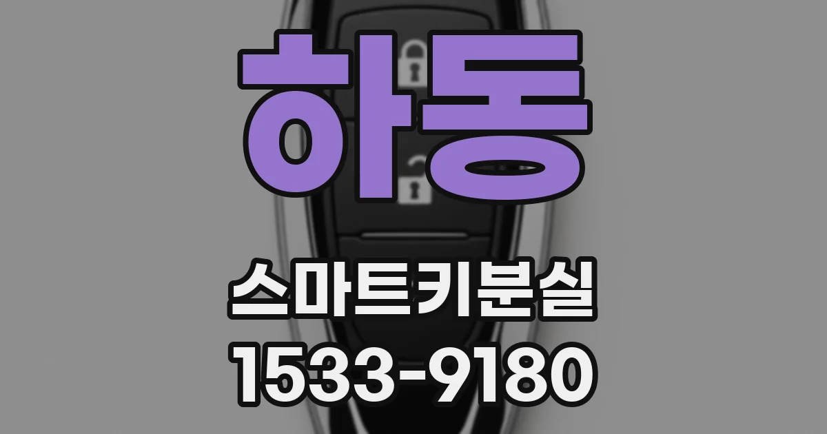 하동 스마트키분실