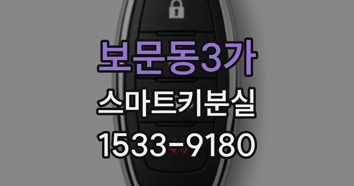 보문동3가 스마트키분실