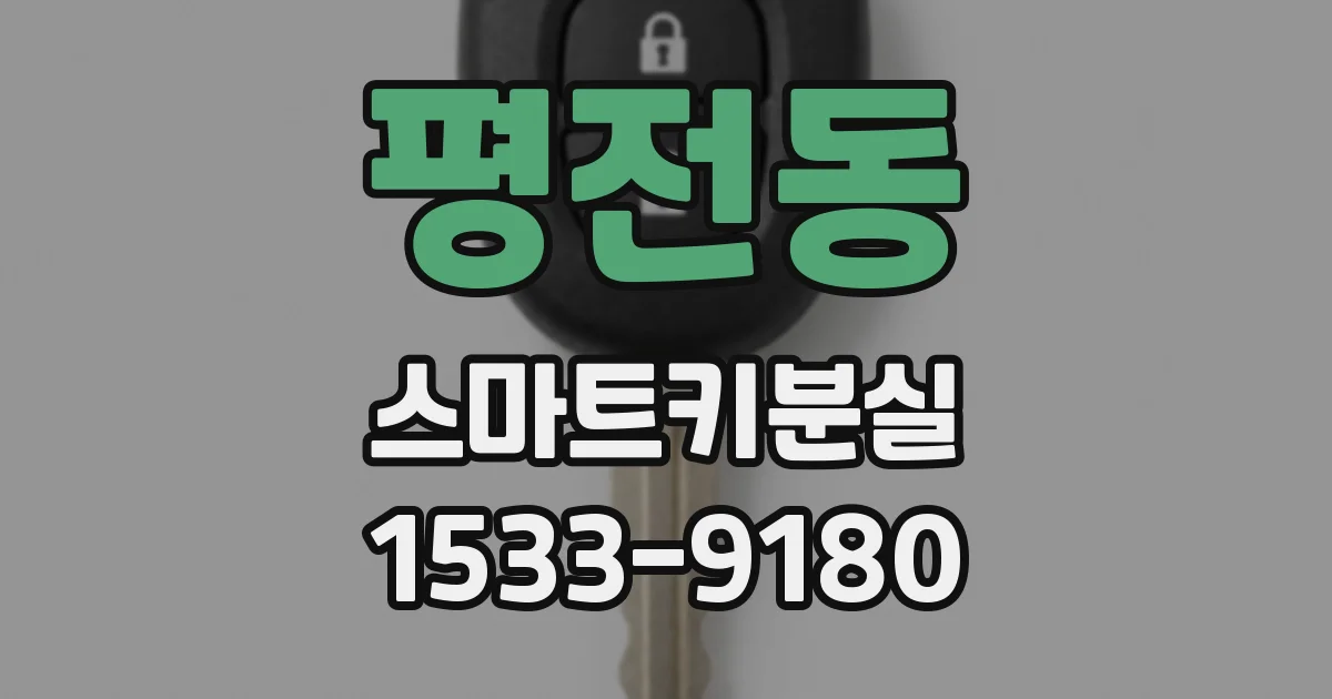 평전동 스마트키분실