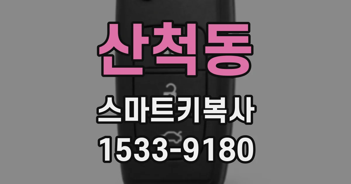 산척동 스마트키복사