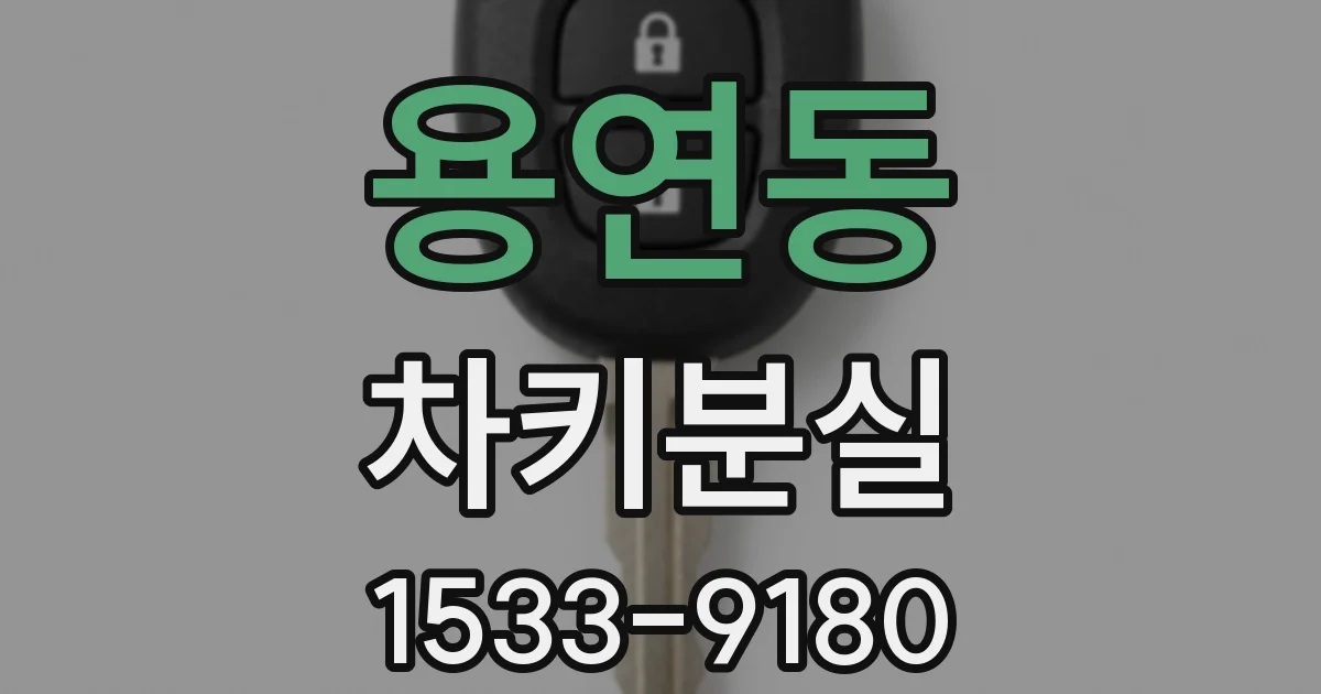 용연동 차키분실