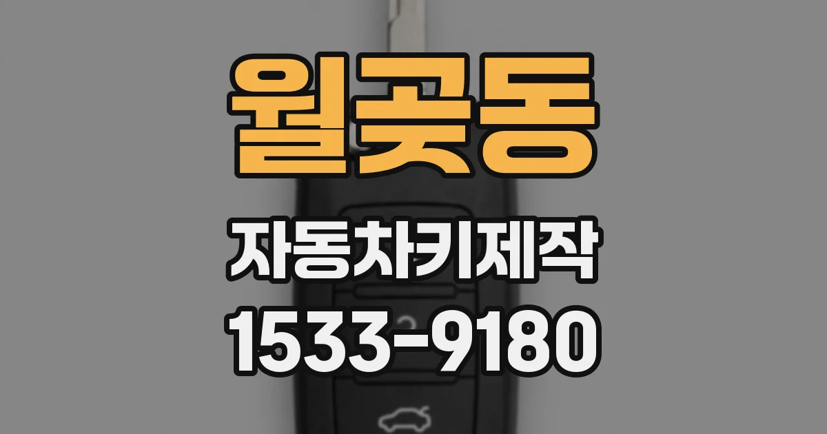 월곶동 자동차키제작