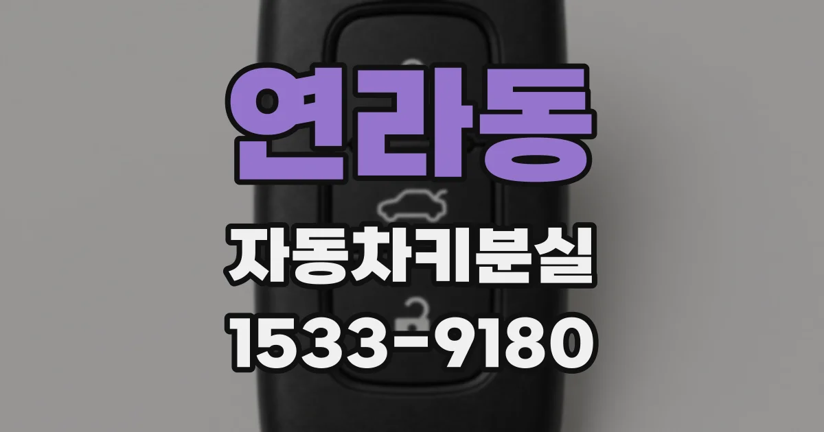 연라동 자동차키분실