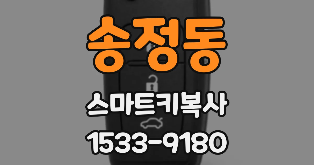 송정동 스마트키복사