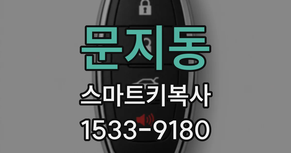 문지동 스마트키복사