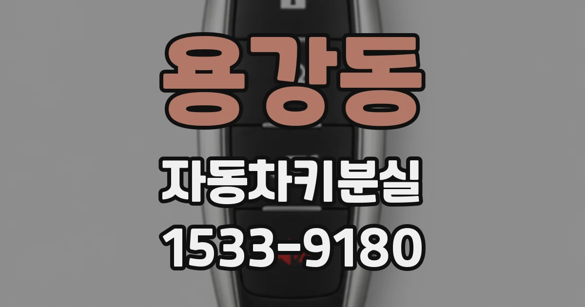 용강동 자동차키분실