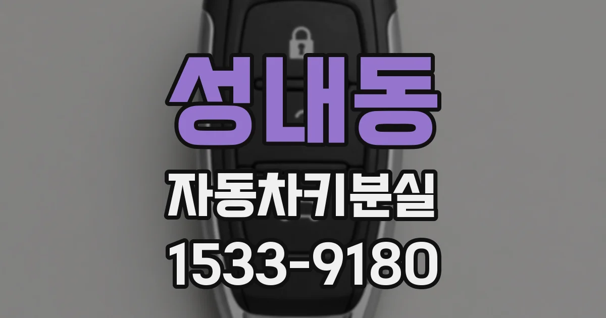 성내동 자동차키분실