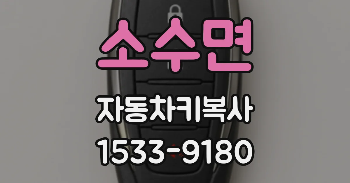 소수면 자동차키복사