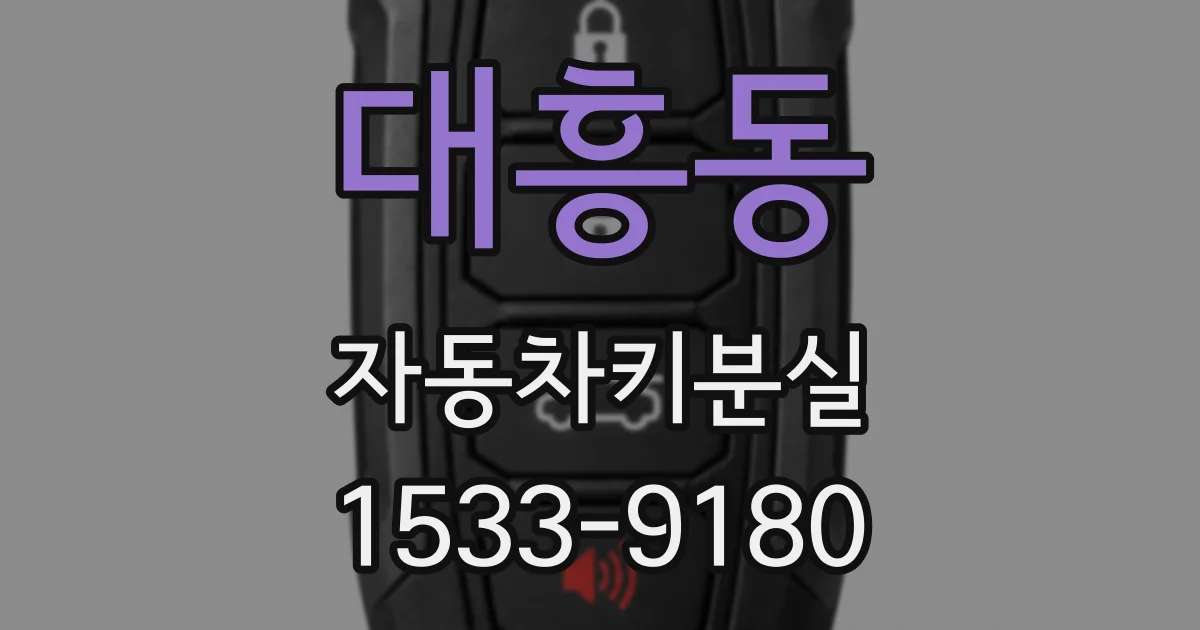 대흥동 자동차키분실