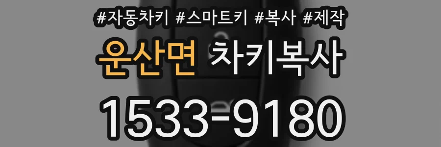 운산면 차키복사