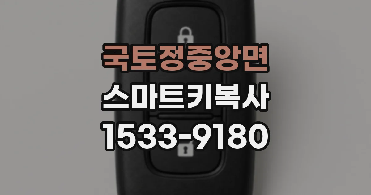 국토정중앙면 스마트키복사