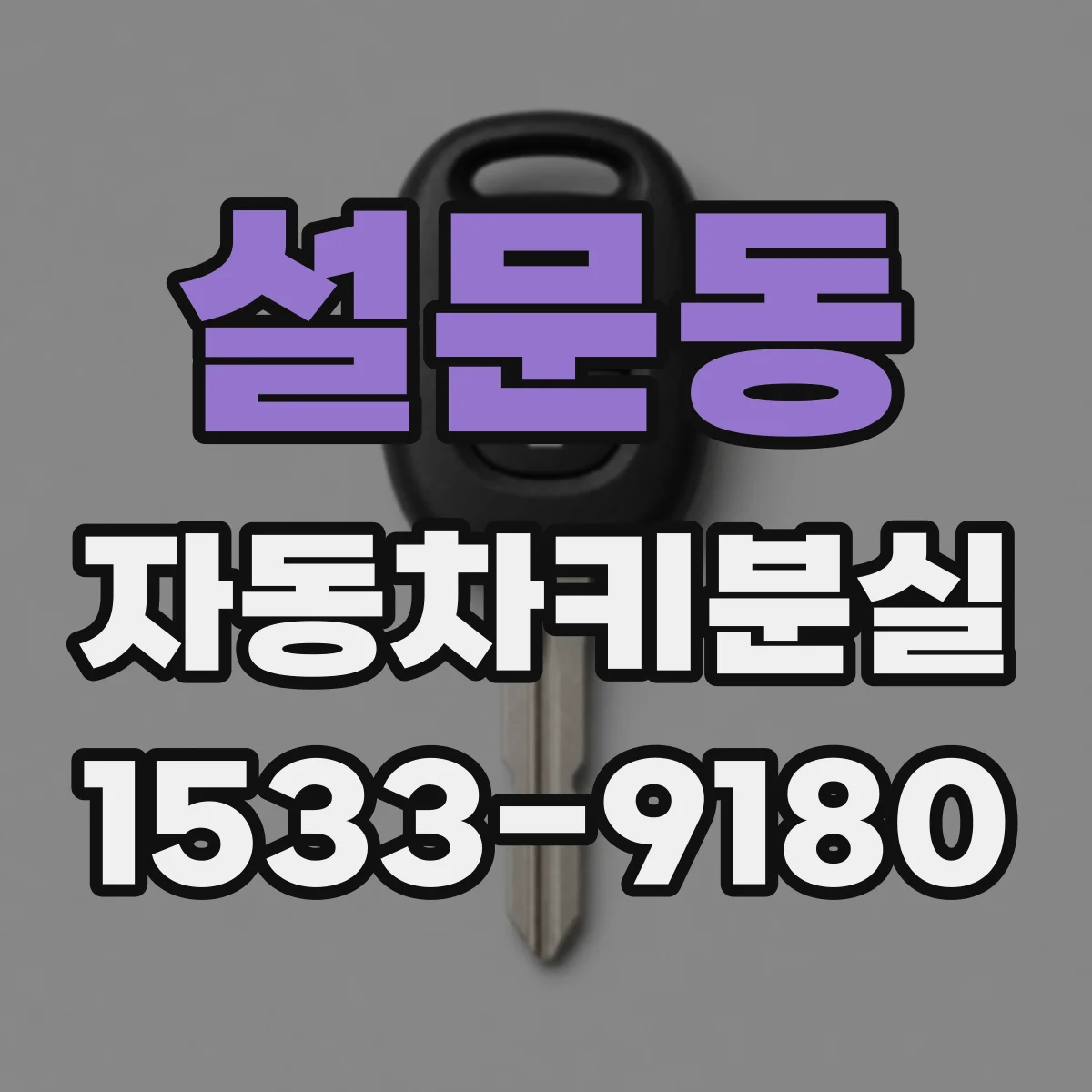 설문동 자동차키분실