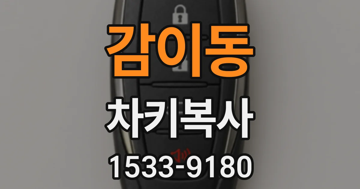 감이동 차키복사