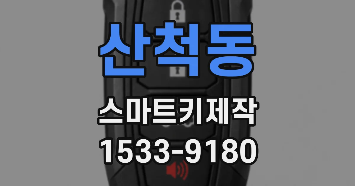 산척동 스마트키제작
