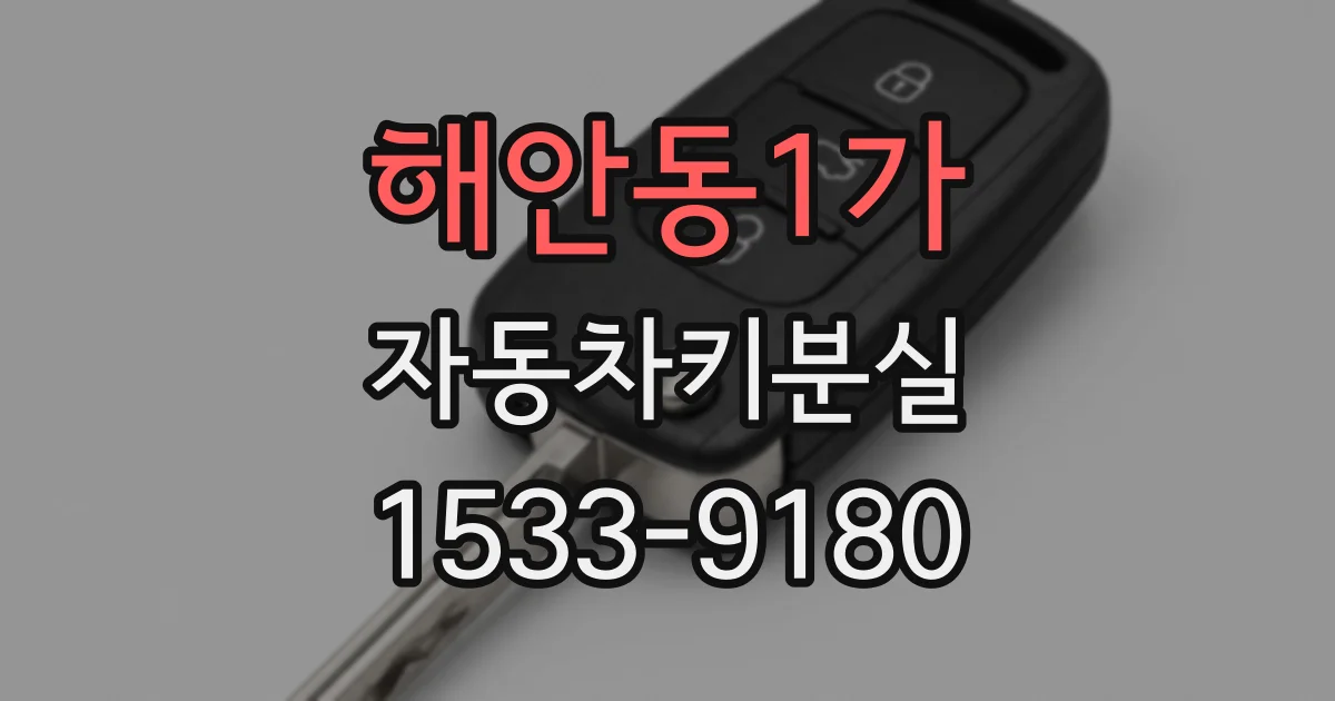 해안동1가 자동차키분실