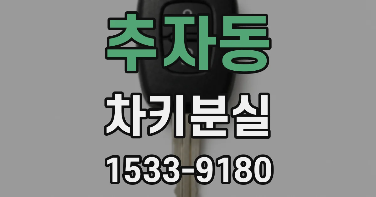 추자동 차키분실