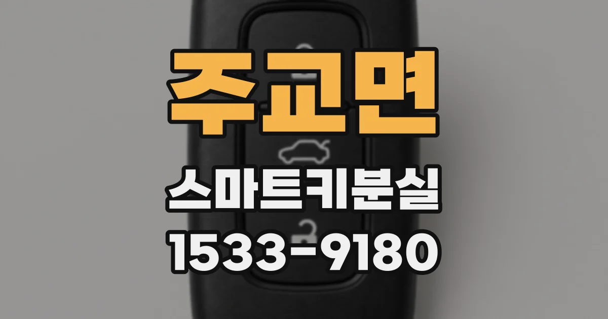 주교면 스마트키분실