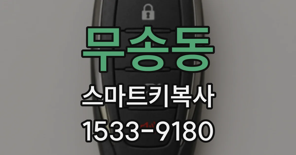 무송동 스마트키복사