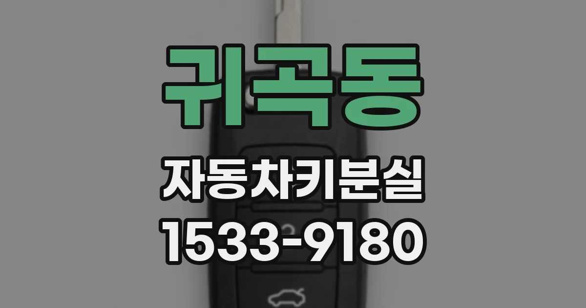 귀곡동 자동차키분실