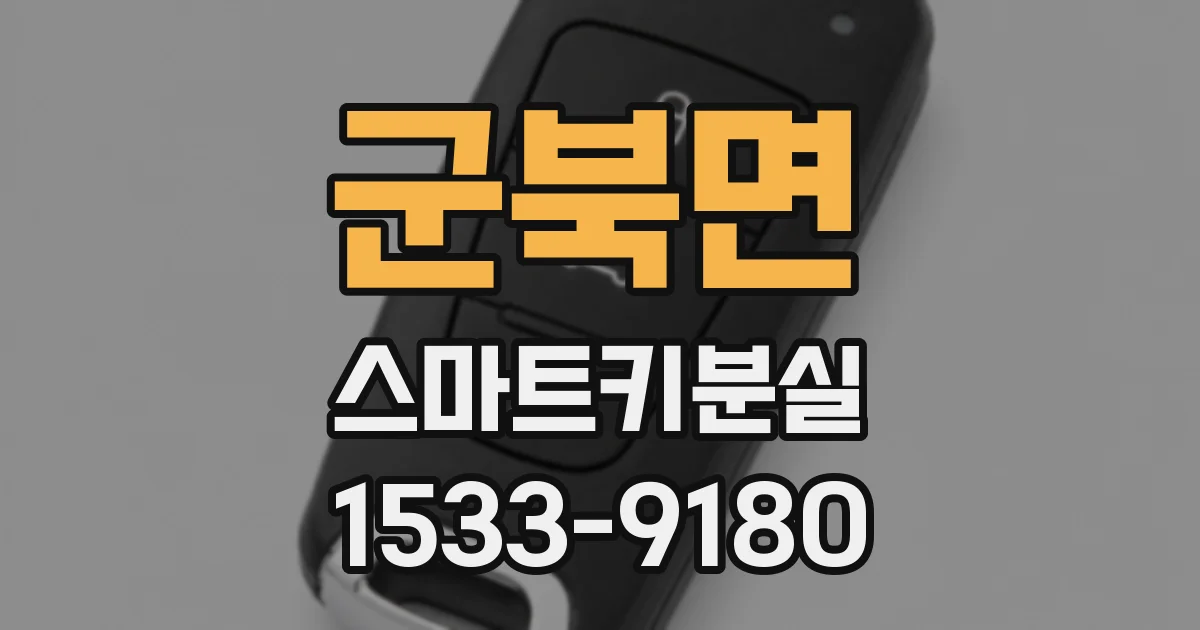 군북면 스마트키분실