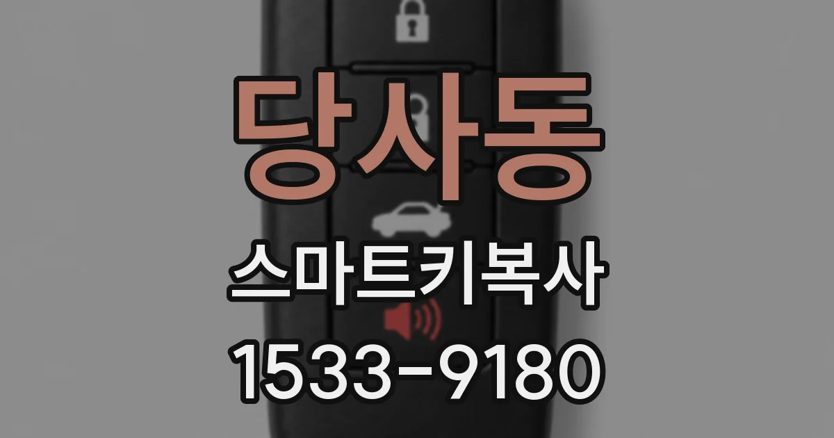 당사동 스마트키복사
