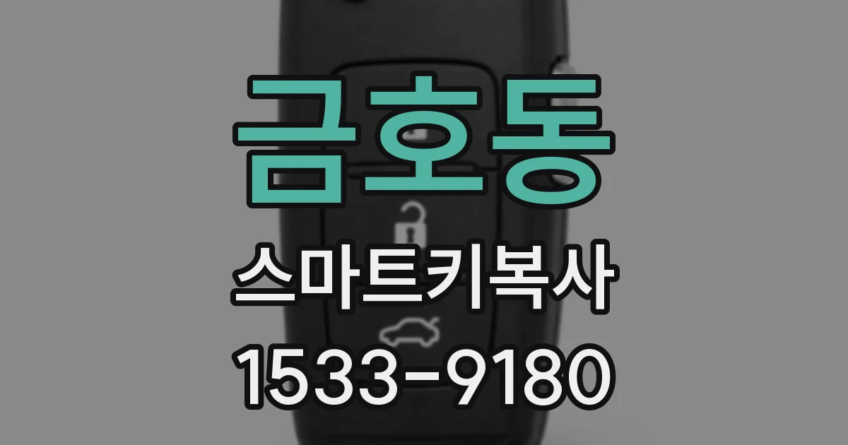 금호동 스마트키복사