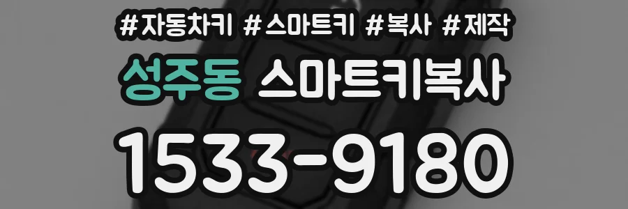 성주동 스마트키복사