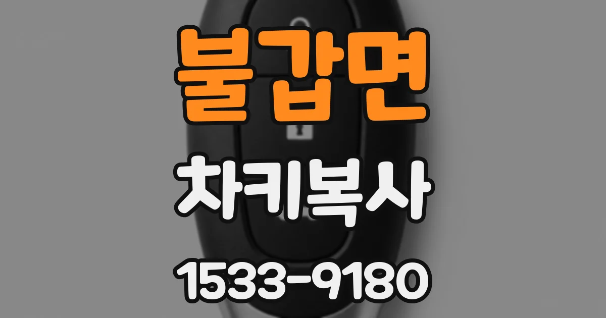 불갑면 차키복사