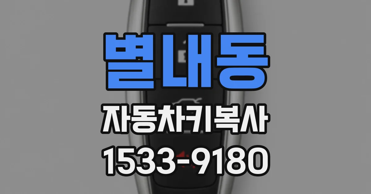 별내동 자동차키복사