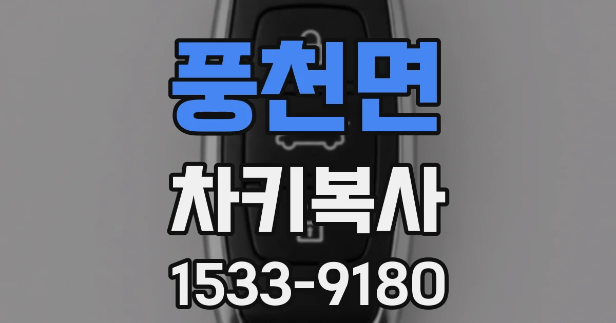 풍천면 차키복사