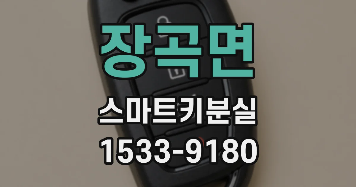 장곡면 스마트키분실