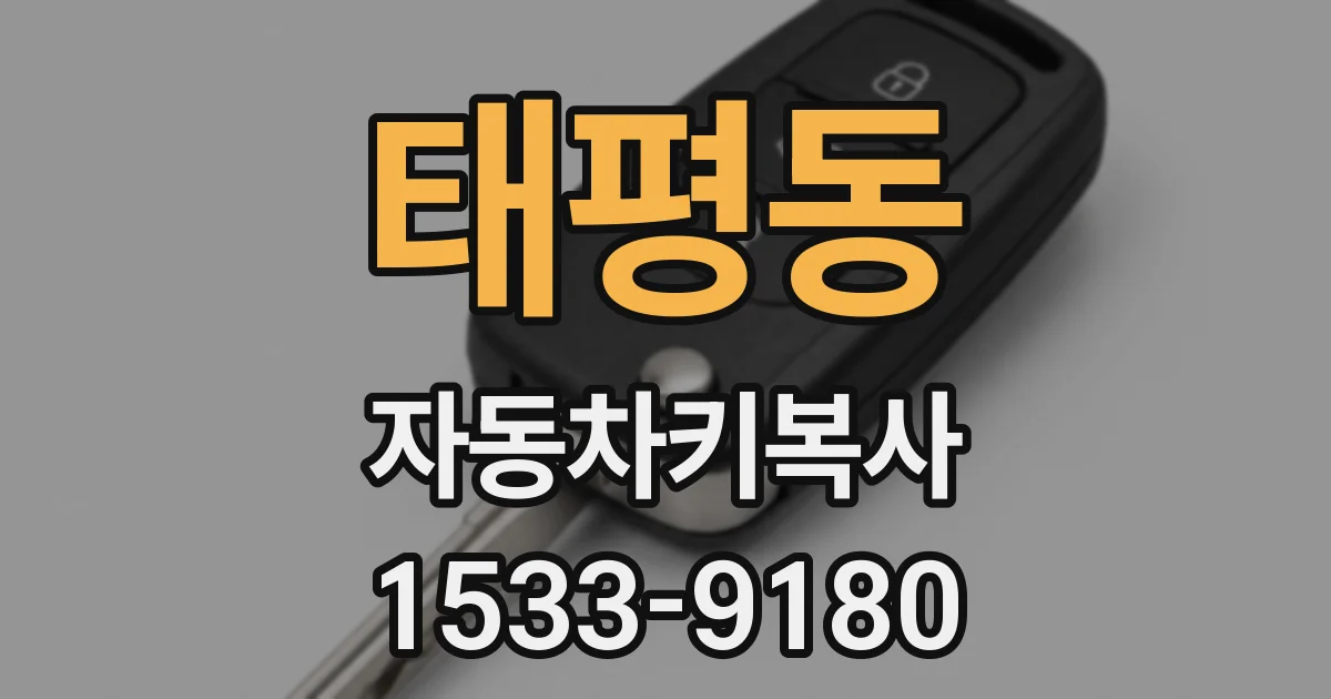 태평동 자동차키복사