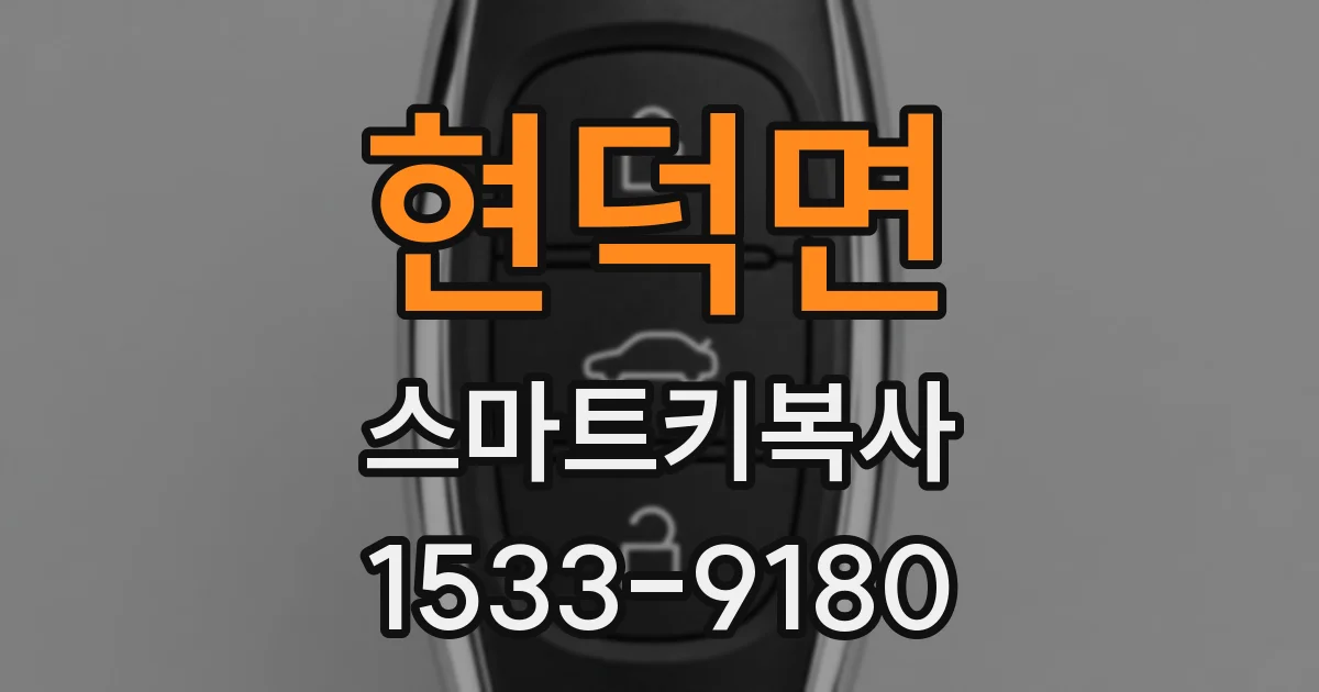 현덕면 스마트키복사