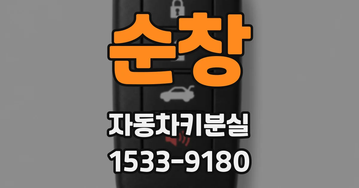 순창 자동차키분실