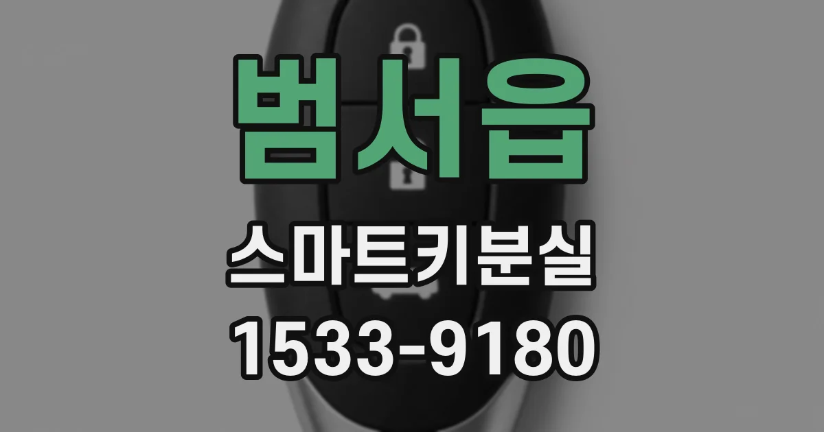 범서읍 스마트키분실