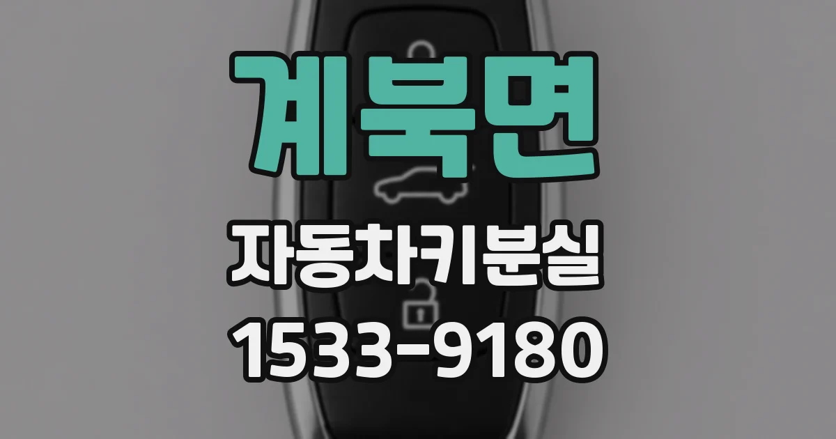 계북면 자동차키분실