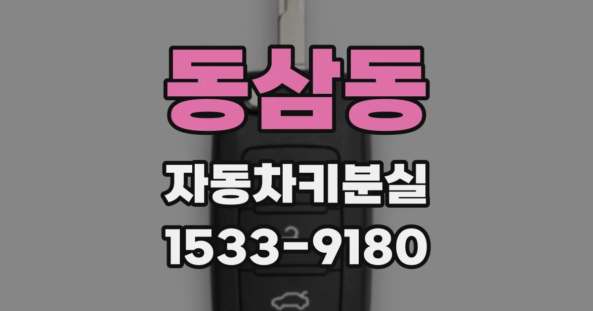 동삼동 자동차키분실