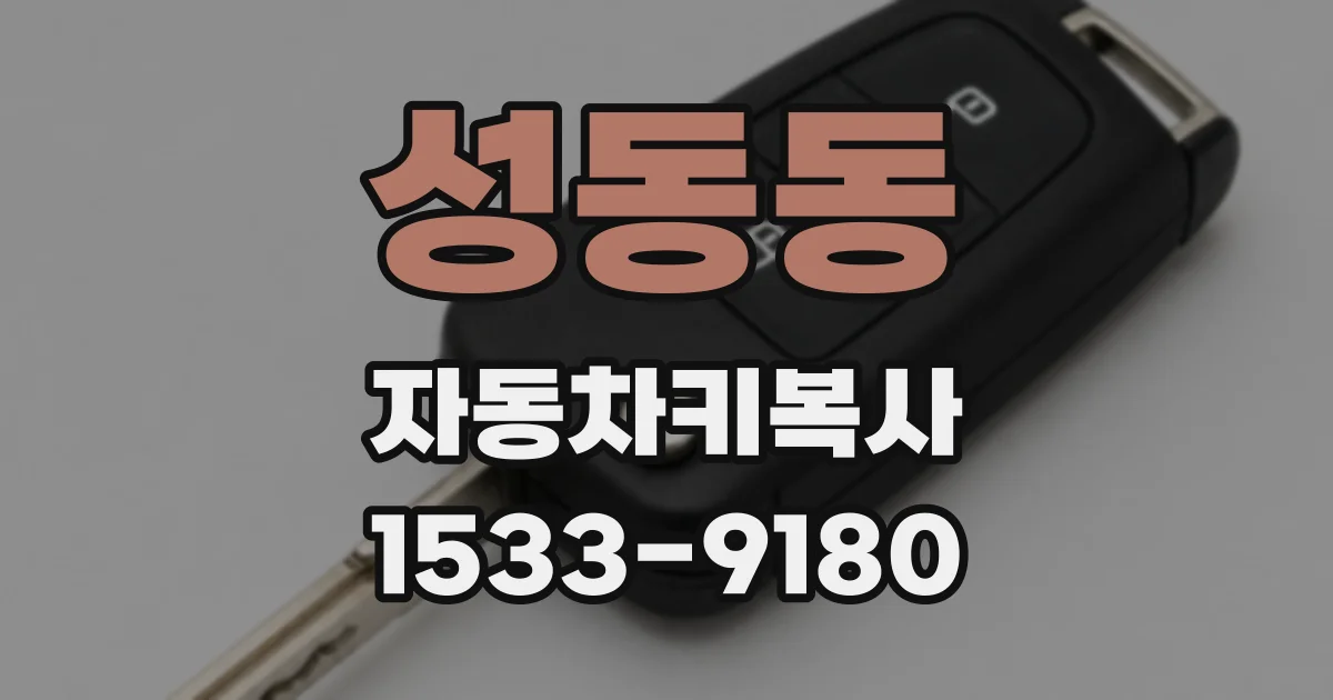 성동동 자동차키복사