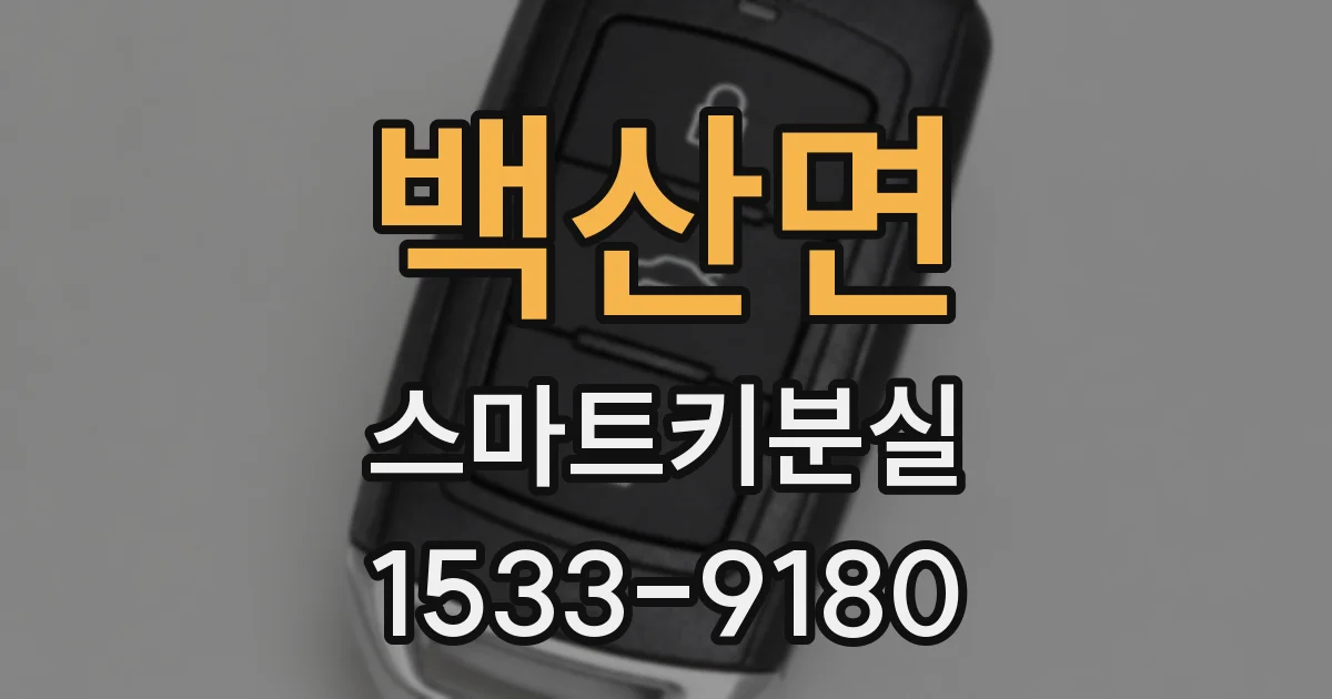 백산면 스마트키분실