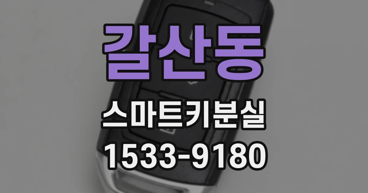 갈산동 스마트키분실