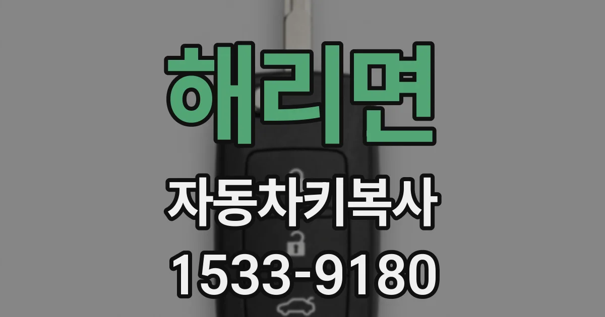 해리면 자동차키복사