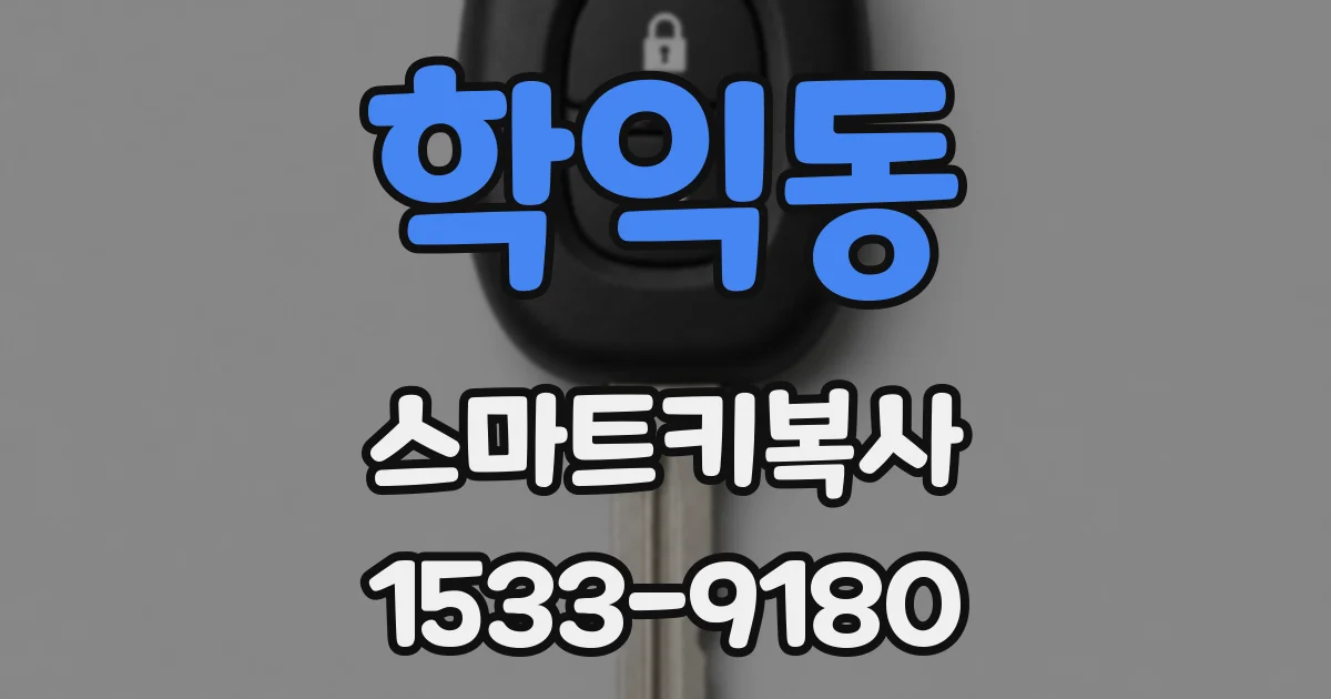 학익동 스마트키복사