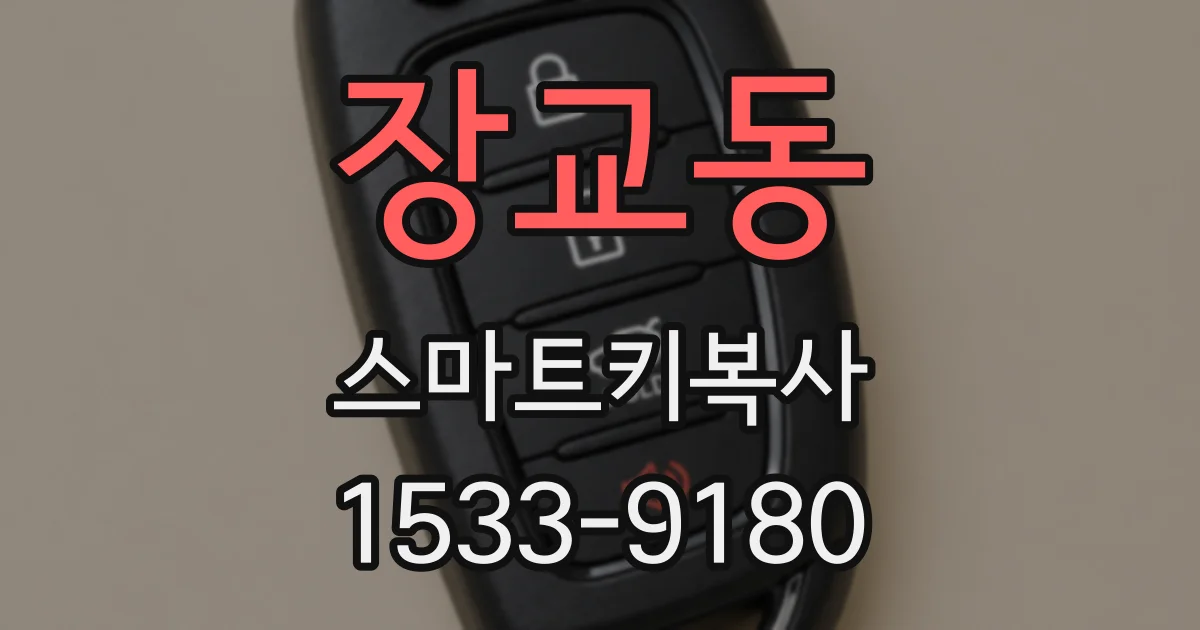 장교동 스마트키복사