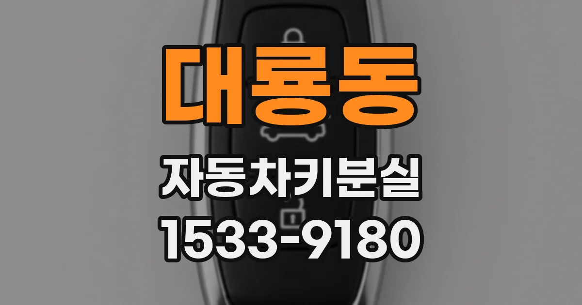 대룡동 자동차키분실