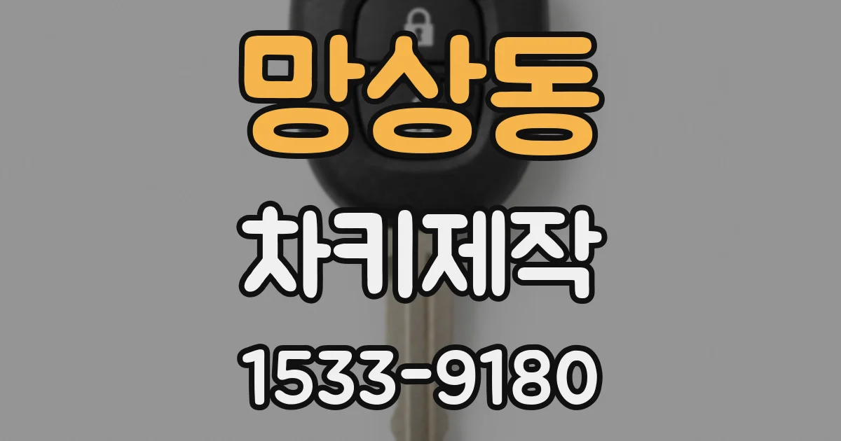 망상동 차키제작