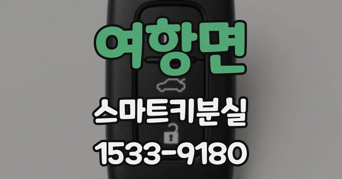 여항면 스마트키분실